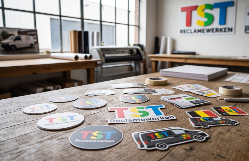 Stickers op maat door TST Reclamewerken
